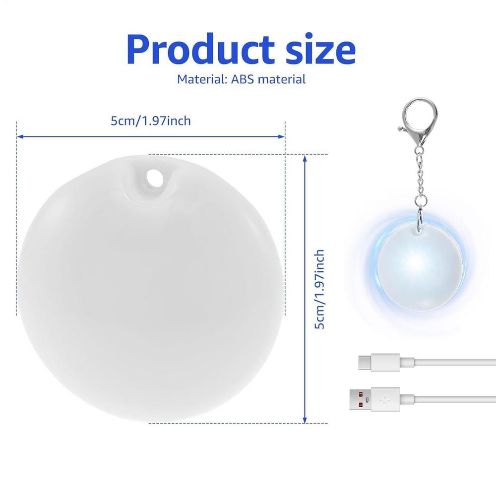 

1Pcs Purse Heart LED Light Handbag Lamp Touch Motion Activated Purse Round Shaped Light for Women Bah Purse Charm