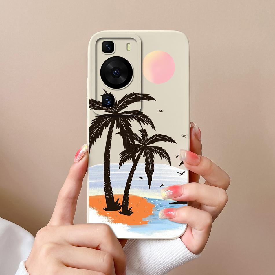 Für Huawei P60 Pro Art Handyhülle Süßes Design Weiche Flüssigsilikon-Rückabdeckung Für HuaweiP60 P 60 Anti-Drop Langlebiger Stoßfänger Funda