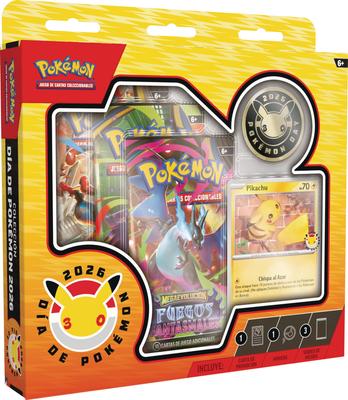 POKEMON 2026 Pokémon-Tag Kollektion 1 Holografische Promo-Karte 1 Münze 3 Booster-Packs Sammelkartenspiel Spezial-Set
