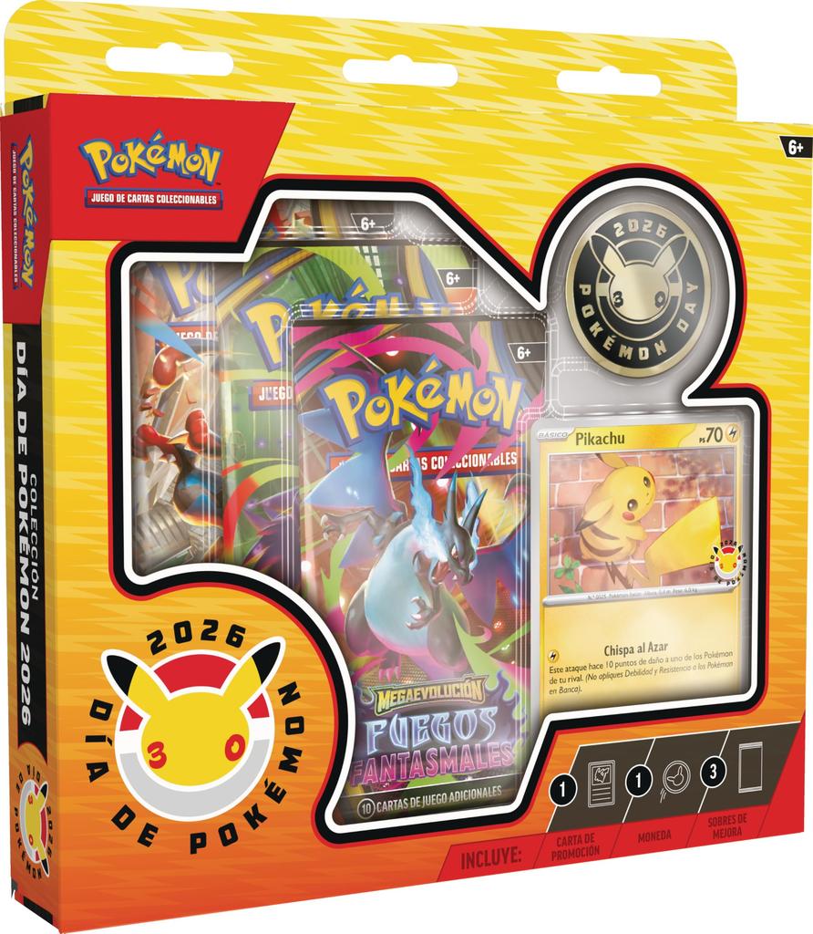 2026 Day Collection Holografická Promo 1 3 Booster Pokémon Pokémon (1 Karta, Mince, Balíčky)