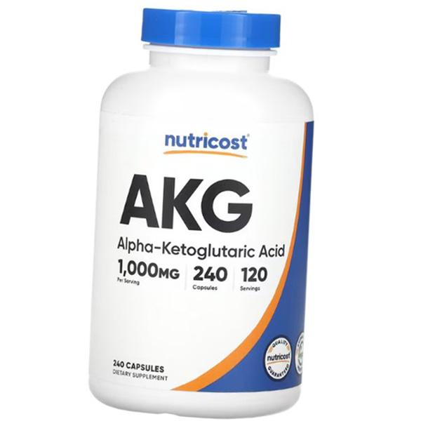 Alpha-ketoglutaric Acid, AKG 1000, Nutricost  240caps (72647057)