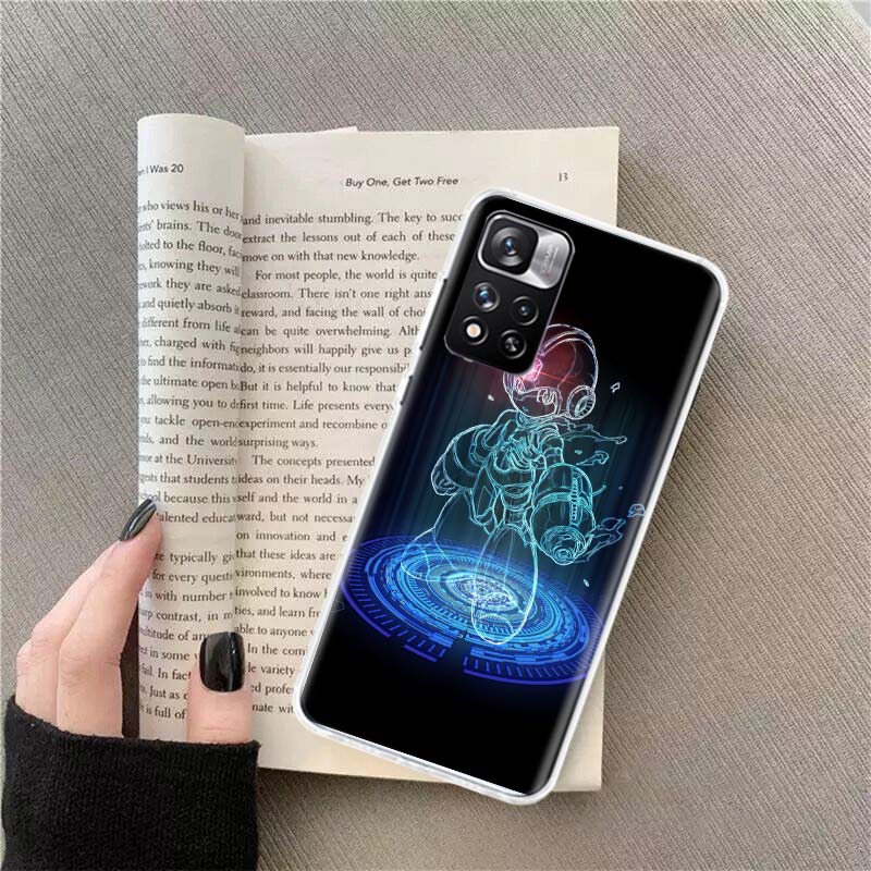 Game M-Megaman R-Rockman Phone Case For Redmi Note 13 12 Pro Plus 14 15 Pro 5G 11 11T 11E 11S 10 Pro 10S 9 9S Cover Cell Clear T