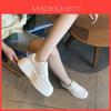 White Sneakers For Women Summer Pu Breathable Casual Flat Shoe For Daily Wear