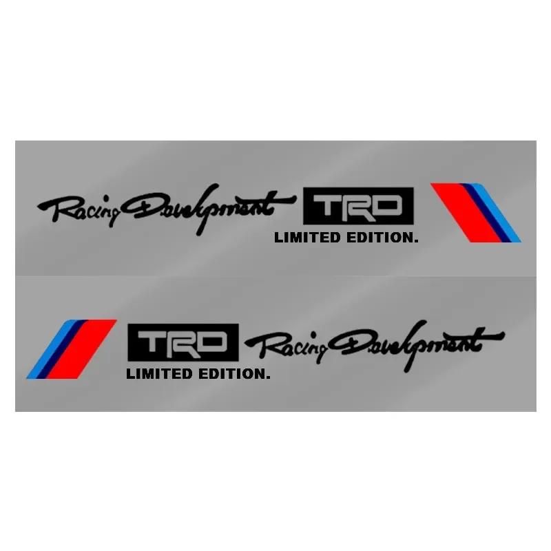 

2 шт. Наклейки для украшения кузова автомобиля, Персонализированные спортивные наклейки на двери для Toyota Trd C-hr Prado Rav4 Yaris Hilux Prius Avensis Corolla