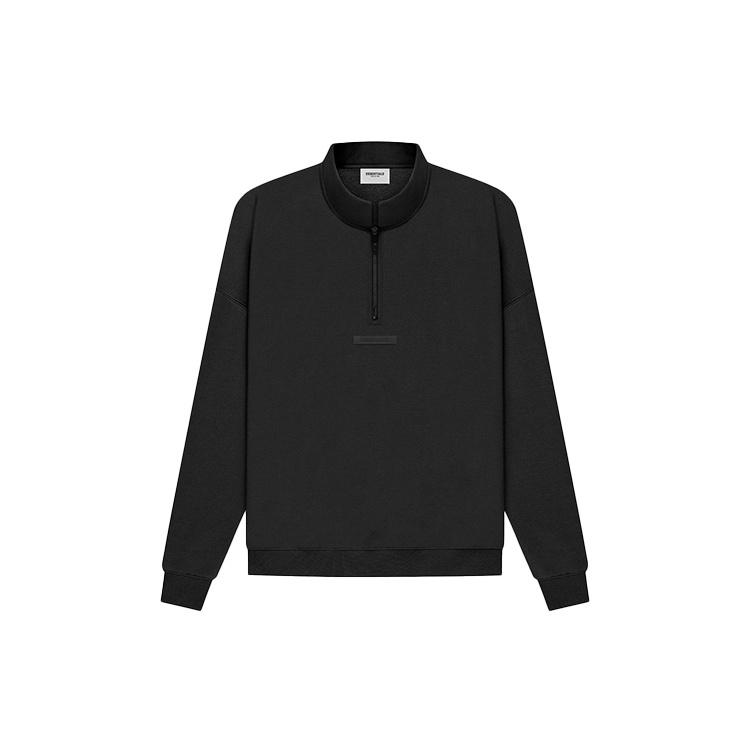 Fear of God Essentials SS21 Mockneck Half Zip 'Black' Men's FOG-SS21-575