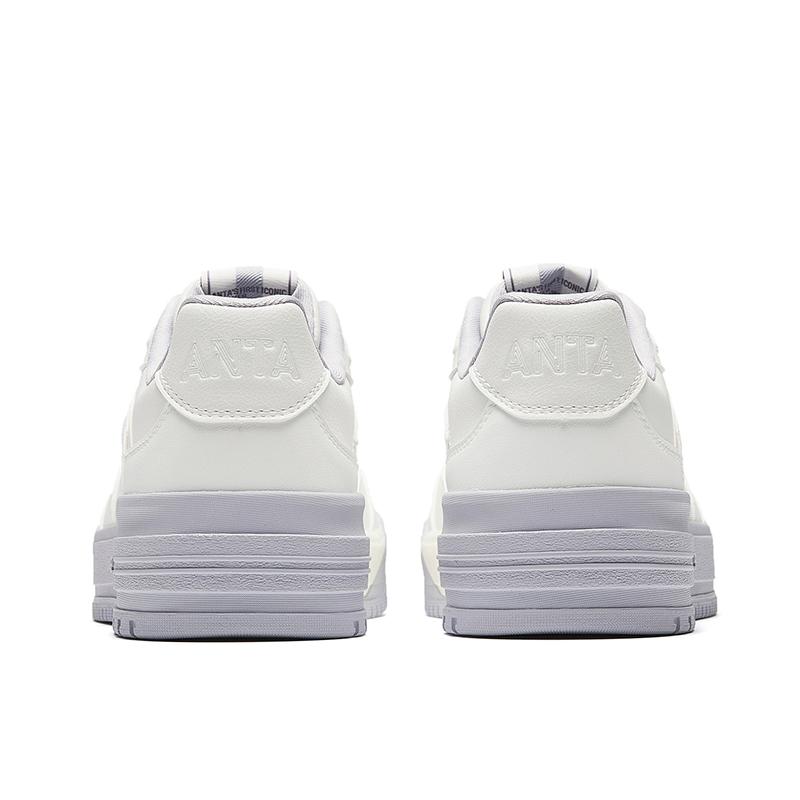 Anta Comfortable Casual Fashion Versatile Shock Absorbing Wear Resistant Skate Shoes Women Sneaker Star-Moon-Gray 122548066-6