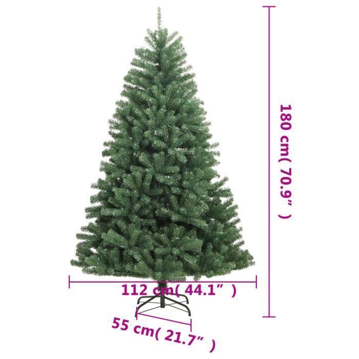 VidaXL Hinged Artificial Christmas Tree with Green Stand 180 Cm 356767