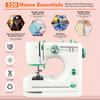 Mini Sewing Machine, Electric Portable Sewing Machine, Adjustable Sewing Speed, 12 Stitches, Two Speeds, with Foot Pedal and Sewing Kit