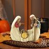 Unique Jesus Christ Figurine Cute Christmas Manger Ornaments Holy Family Figurine  Home Decor