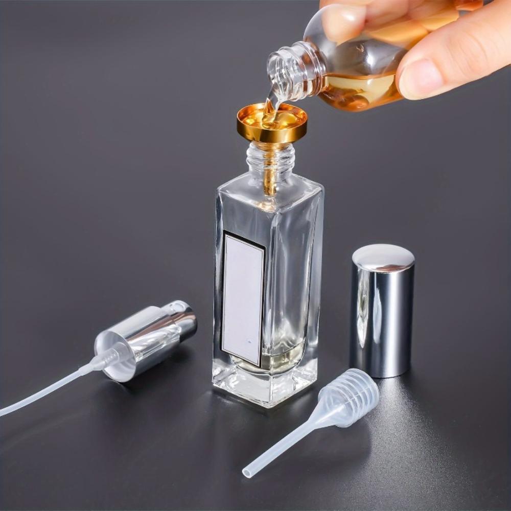Small Metal Funnels and Straws for Perfume and Essential Oils In 2/3/5 Pieces, Which Are Convenient for Distributing and Adding Various Liquids