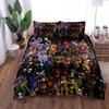 Cartoon Freddy Bedding Set Duvet Cover Pillowcase Bedroom Decor for Boys and Girls Birthday Gift Available In Single Double and