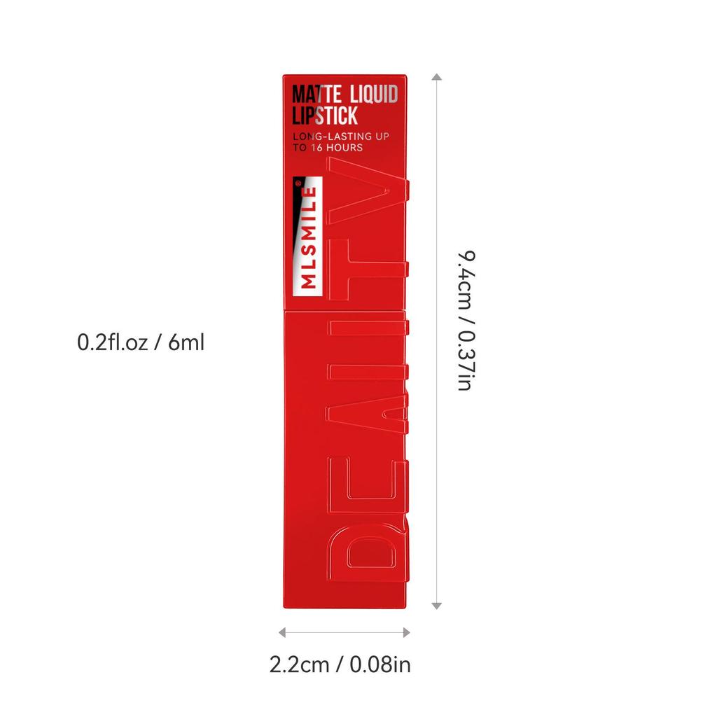 Velvet 6-Color Matte Lip Glaze - Non-Stick, Waterproof, Long-Lasting, Fade-Resistant Lipstick