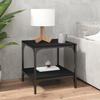 819378 vidaXL Side Tables 2 Pcs Black 40x40x40 Cm Engineered Wood