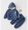 Girls & Boys Two-Piece Casual Set: Autumn/Winter Baby Clothes with Long Pants
