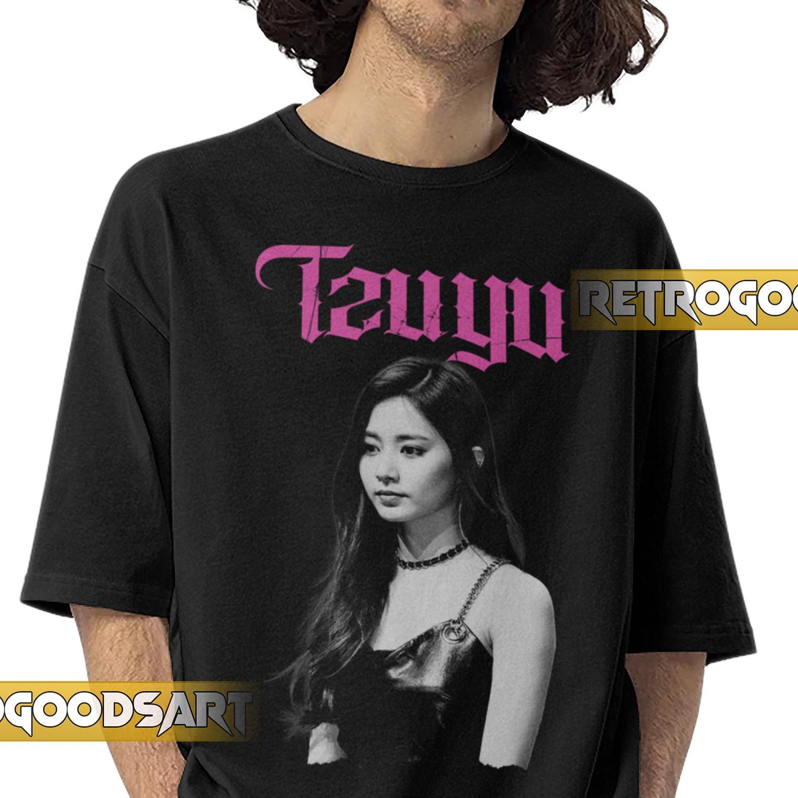 TZUYU TWICE KPOP Shirt / Tzu-yu Twice Tour / Twice Kpop GirlbandConcertMerch / Tzu-yu Faded Tone T-Shirt L