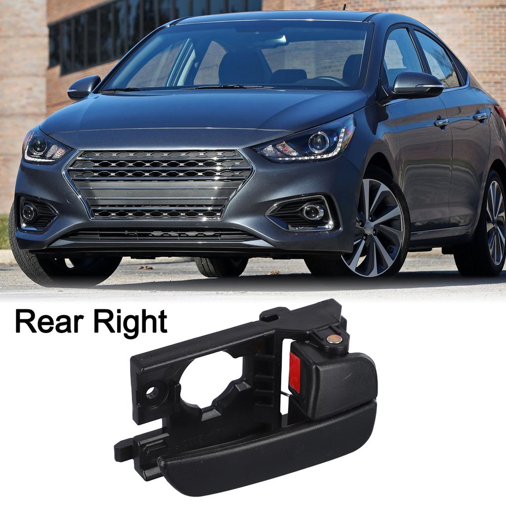 Door Handle for Hyundai For Accent 2006 2011 OEM Part Numbers Black Plastic Material Easy Installation Reliable Performance