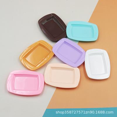 Puppenhaus 7 Farben Simulation Mini Teller Dessert Kuchenteller DIY Zubehör Mini Küchengeschirr