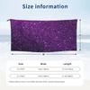 Asciugamano da Spiaggia con Fantasia Viola Glitterata Gradiente Morbido Microfibra Asciugatura Rapida Assorbente Asciugamani Veloci Per Bagno