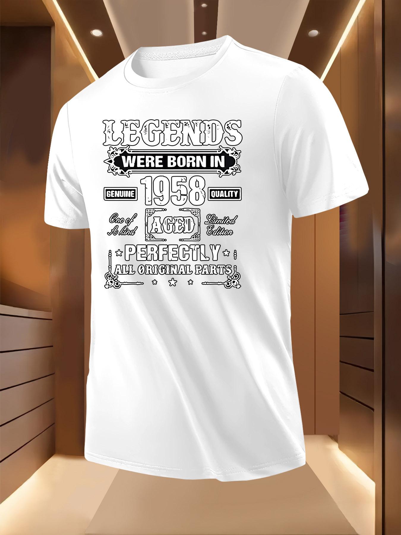 Vintage Tshirt Vintage 1958 Retro Graphic Tshirt - White ... S