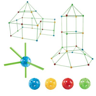 Dzieci DIY Wkład Koraliki Namiot Budowa Domek Zabawki Puzzle Bloki Zamek Tunele Zabawki Model Budowa Zabawki Dzieci Prezent Urodzinowy