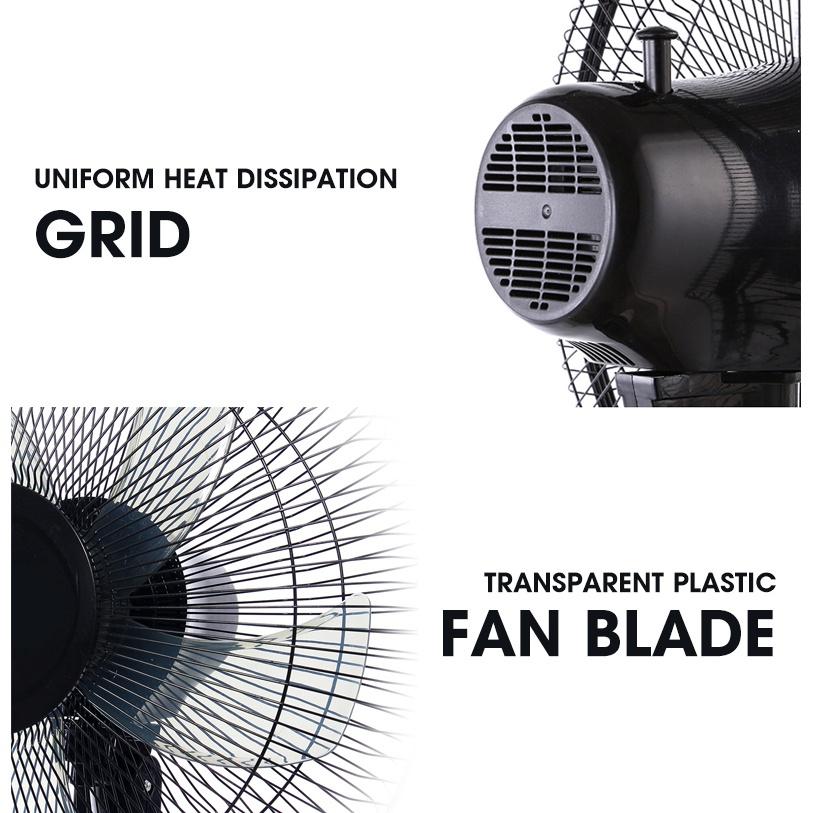 60W 16 Inch Mechanical / Remote control Air Cooler Cooling Household Floor Standing Fan Air Conditioner Floor Stand Fan 43×130cm