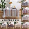 North Style Lace Dining Table Cloth Printed Tablecloth Cover Towel Striped Floral Rectangular Tablecloth Table Top