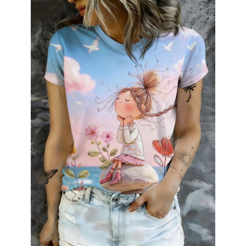 Gentle healing spring atmosphere casual top