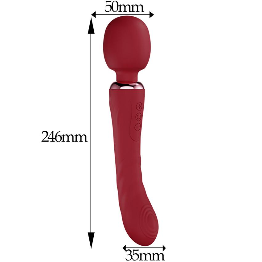 Powerful Dildos Vibrator Dual Motor Silicone Wand G-Spot Massager Sex Toy for Couple Clitoris Stimulator Adults Product