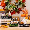 Halloween Decorations, Ghost Festival Gnome , Wooden Decorations, Atmosphere Decoration, Ghost Stage Setting