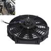 10-inch Universal Radiator Cooling Fan, 24V 80W 2100RPM Slim Fan with 10 Straight Blades for Universal Cars