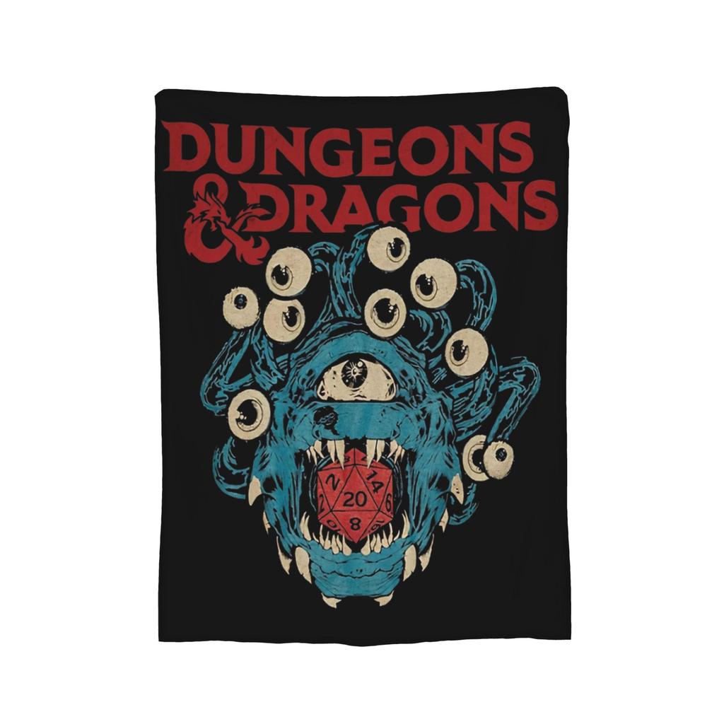 Dungeons Dragons DnD Blankets Fleece Winter Breathable Super Warm Throw Blanket for Home Outdoor Plush Thin Quilt