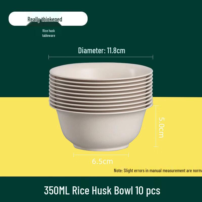 ZISIZ Biodegradable Disposable Bowl & Chopstick Set