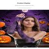 Fancy Thin Halloween Gloves Gothic Lolita Spider Web Gloves Long Half-Finger Mesh Mitten Cosplay