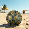 Dinosaur Glass Art Round Football Size 5 Adult Ball Suitable for Training Matches and Outdoor Team.