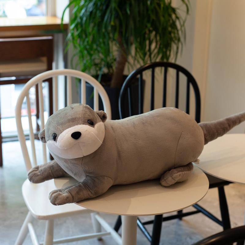

Cute otter doll plush toy sea otter doll throw pillow animal ornament rag doll children s day birthday gift 40cm（0.2kg）