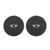 /Carbon Car Coaster Mat Interior Water Cup Pad Cushion For MINI Cooper One JCW Coupe R56 R53 R52 R50 R55 R57 R58 R59 R60 F55 F56 e1