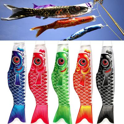55cm Japonský Nobori Koinobori Kapr Streamer Větrný rukáv Ryba Flag Kite Domácí dekorace
