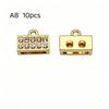 5/10Pcs Jewelry Diy Accessories 8Mm Crystal Connector Charms For Bracelet Making Keychain Phone Strip Women Gift