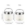 304 Stainless Steel Insulated Lunch Bucket with Spoon Vacuum Pot Durable Thermos Food Jar  Soup