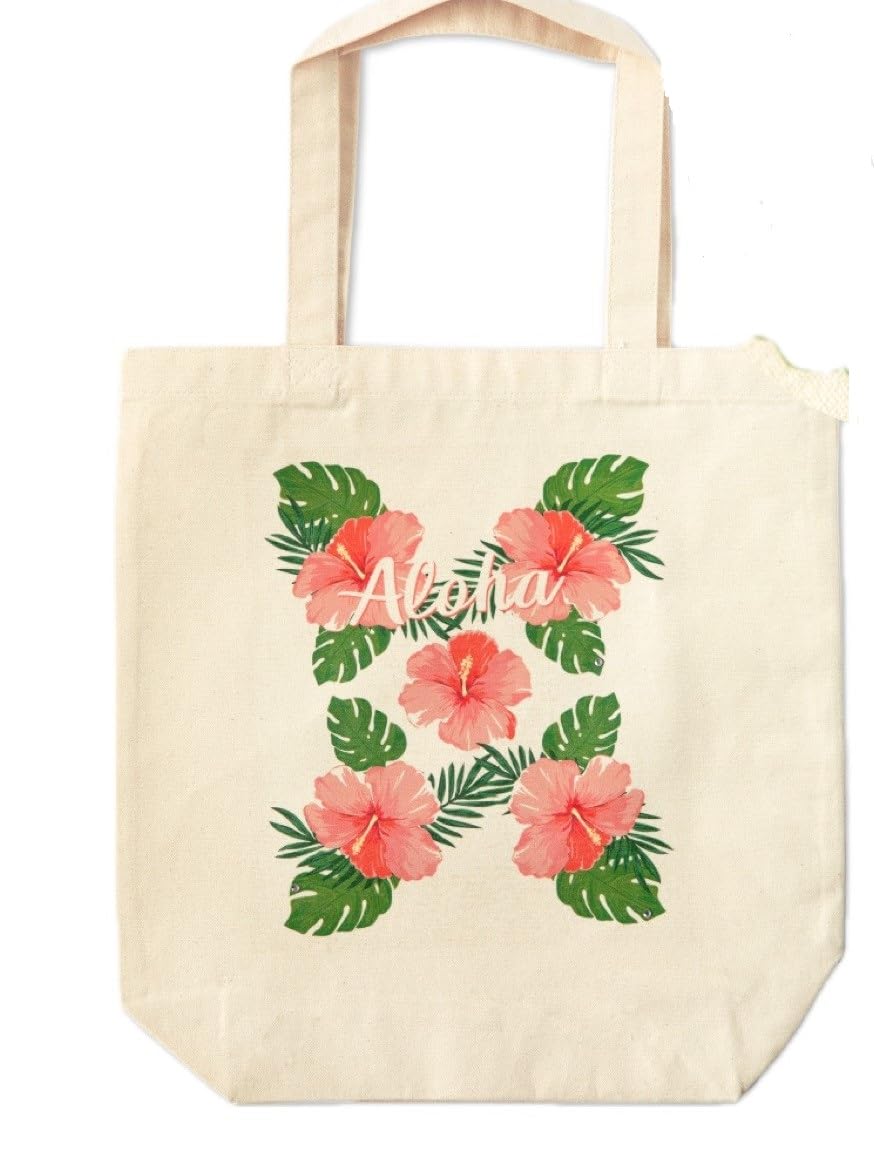 

Ballet Sayori Hula Dance Bag [Hibiscus Print Tote Bag] Monstera Hawaiian Goods
