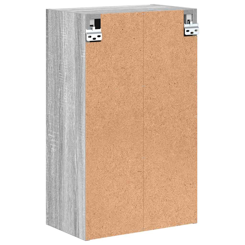 Wall Mounted Bathroom Cabinet Grey Sonoma 39 x 23.5 x 65 cm