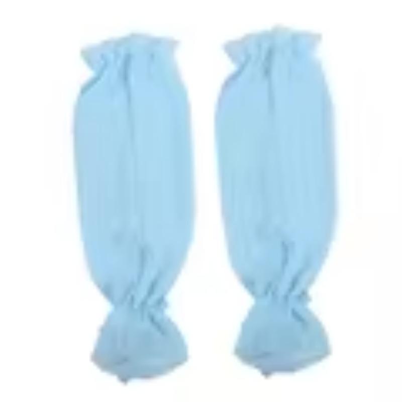 1Pc Women Lace Arm Sleeves Gloves Fingerless Ice Silk Gloves Mesh Tulle Long Gloves Summer Breathable Sun Protection Sleeves