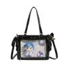 Uniform temptation niche transparent new commuter bag chain design single shoulder oblique span bag