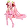 New Hatsune Miku Anime Figure Toys Pink Cherry Dress MIKU Kawaii Cartoon PVC Action Figurine Model Dolls Birthdays Gifts Kids