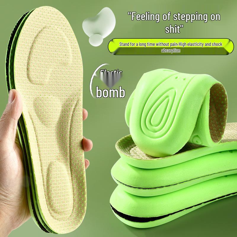 Military Training Odor-Resistant Sweat-Absorbing Arch Support Insoles for Long Standing Comfort