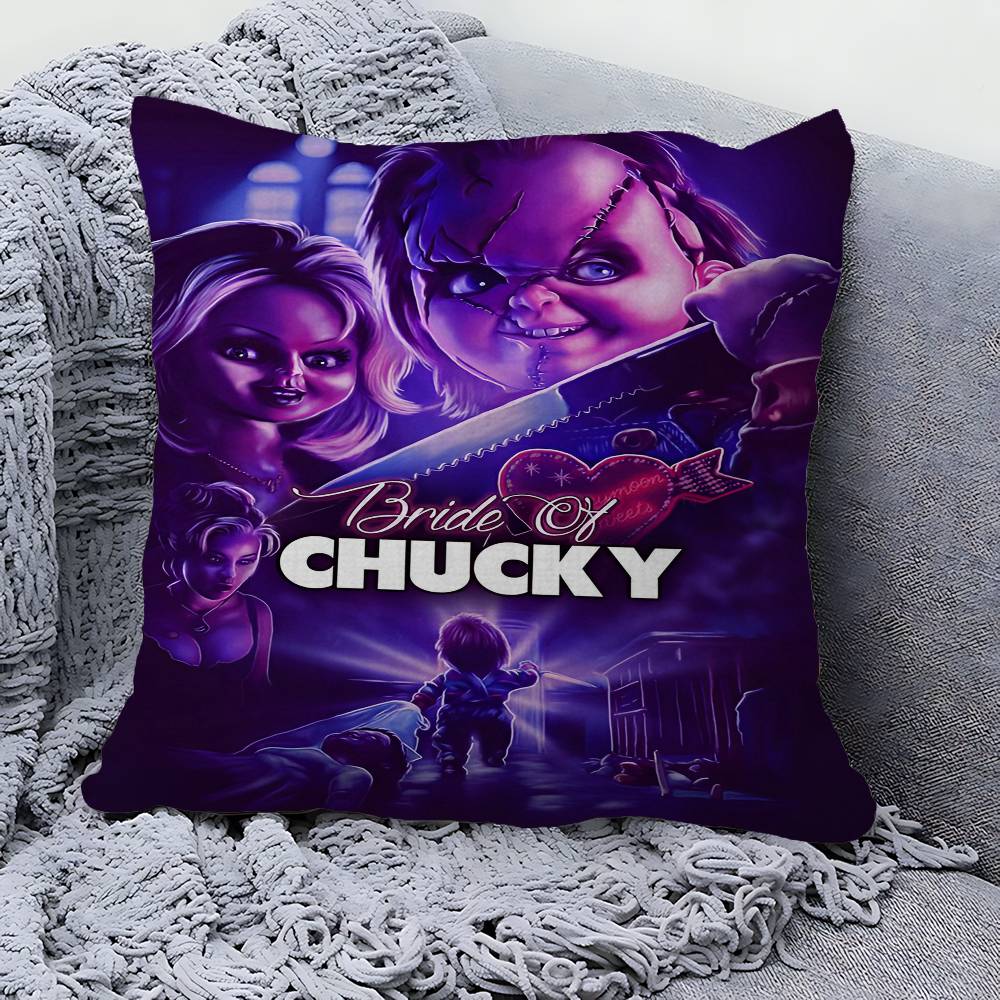 Classic C-ChuckyS Horror Movie Pillow Gifts Home Office Furnishings Bedroom Sofa Car Cushion Cover Case 45x45cm