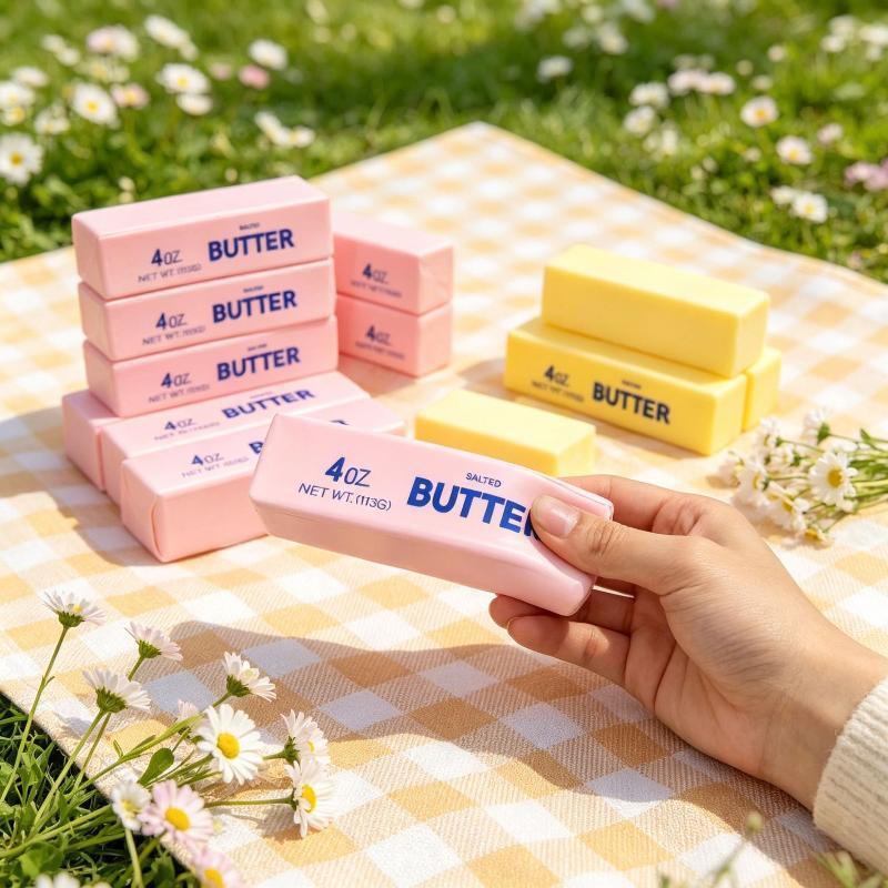 Butter-Stick Squishy Spielzeug Langsam aufsteigend Langsam zurückfederndes Spielzeug Knetspielzeug Butterriegel Ziegelstein Sensorische Spielzeuge Anti-Stress-Entlastung Entspannung Geschenk