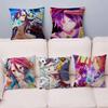 NO GAME NO LIFE Office Cushion Pillowcase Car Cushion Cover45X45CM Lumbar Pillowcase Sofa Pillowcover