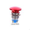 Momentary Push Button Metal Practical High Performance Red Shell Wear Resistant Professional