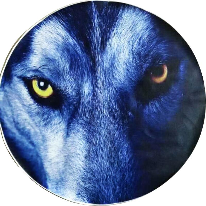 Univerzální kryt rezervního kola z umělé kůže s motivy medvěda, sněžného vlka a leoparda pro SUV